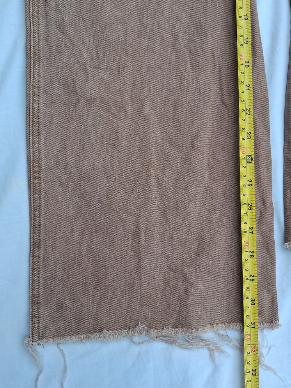 Veronica Beard Taylor Jeans Womens 26 Relaxed Wide Leg High Rise Tan Sierra - Picture 6 of 7